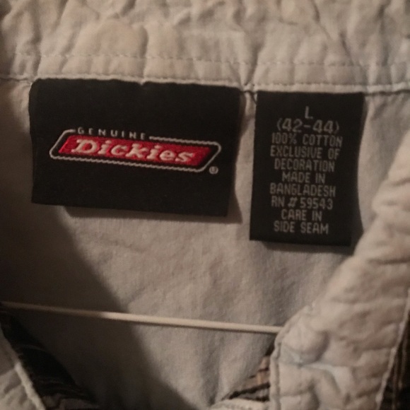 Dickies Plaid Button Down Shirt - Picture 3 of 4